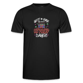 Hip Hop - Männer Funktions-T-Shirt - Schwarz - Vorne - AI Model Male 178 dark (178cm)