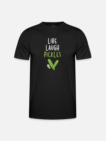 Live Laugh Pickles - Men's Functional T-Shirt - black