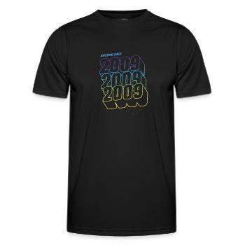 14 Years Old Awesome Since 2009 14th Birthday - Men's Functional T-Shirt - black - Front - AI Model Male 178 dark (178cm)