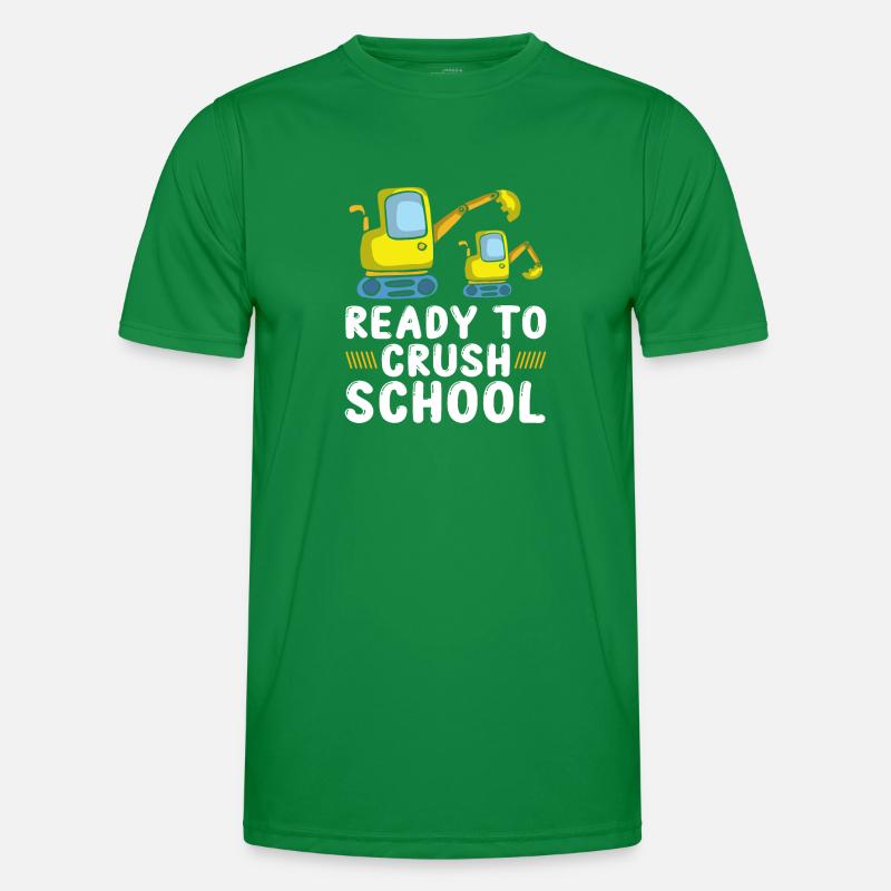 Ready To Crush Schule Bagger Männer Funktions-T-Shirt