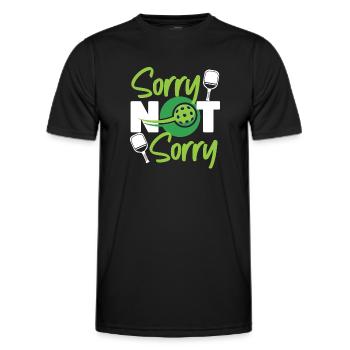 Pickleball désolé pas désolé - T-shirt sport Homme - noir - Devant - AI Model Male 178 dark (178cm)