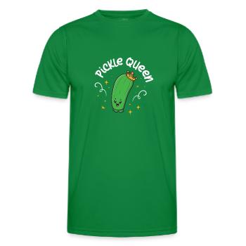 Pickle Queen - Men's Functional T-Shirt - kelly green - Front - AI Model Male 178 dark (178cm)