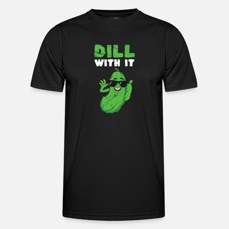 Dill With It - Männer Funktions-T-Shirt - Schwarz
