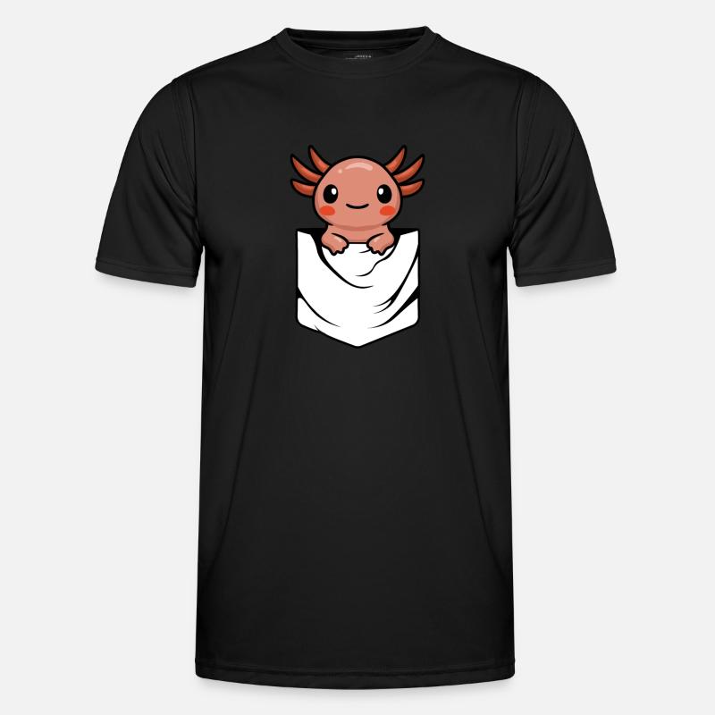 Anime Axlotl Men's Functional T-Shirt