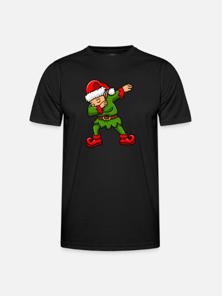 Dabbing Elf - Men's Functional T-Shirt - black