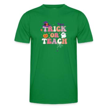 Trick Or Teach - Men's Functional T-Shirt - kelly green - Front - AI Model Male 178 dark (178cm)