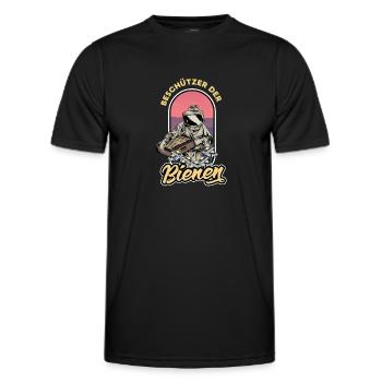Protecteur des abeilles - T-shirt sport Homme - noir - Devant - AI Model Male 178 dark (178cm)