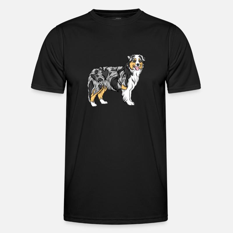 Border collie Men's Functional T-Shirt