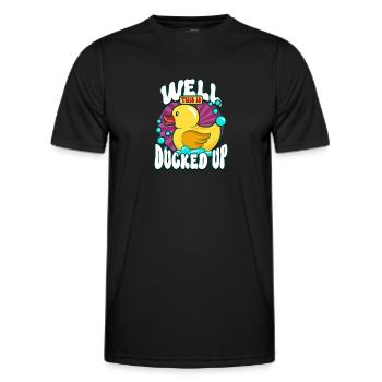 Gummiente Gummienten Entenliebhaber Badezimmer - Männer Funktions-T-Shirt - Schwarz - Vorne - AI Model Male 178 dark (178cm)