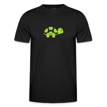 Turtle Turtle Sea Sea Creatures Gift - Men's Functional T-Shirt - black - Front - AI Model Male 178 dark (178cm)