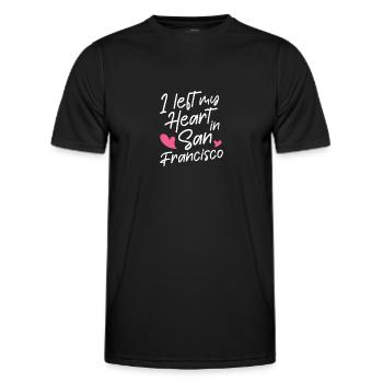 San Francisco - T-shirt sport Homme - noir - Devant - AI Model Male 178 dark (178cm)