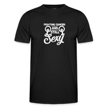 Krebs - Männer Funktions-T-Shirt - Schwarz - Vorne - AI Model Male 178 dark (178cm)