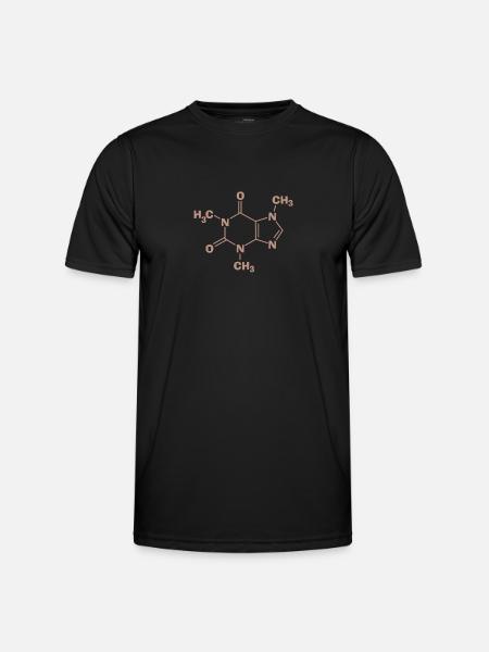 Kaffee Koffein Espresso Barista Geschenk - Männer Funktions-T-Shirt - Schwarz