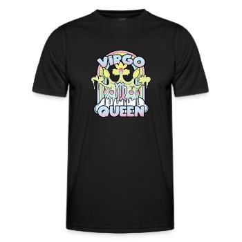Vierge Reine - T-shirt sport Homme - noir - Devant - AI Model Male 178 dark (178cm)