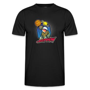 Astronaute - T-shirt sport Homme - noir - Devant - AI Model Male 178 dark (178cm)