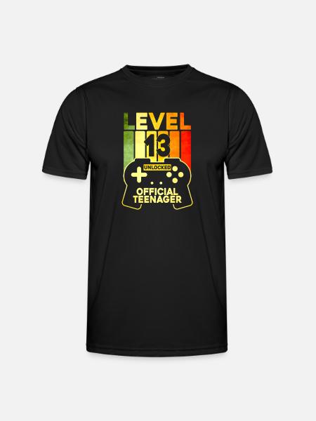 Niveau 13 Ulåst officiel teenager - Funktionsshirt til herrer - sort