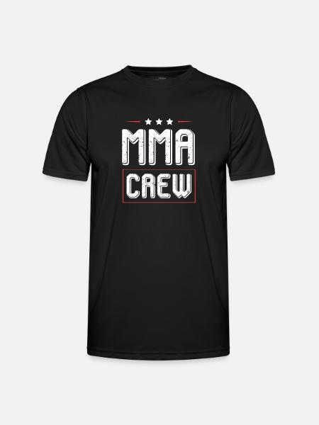 Mma Crew - Männer Funktions-T-Shirt - Schwarz