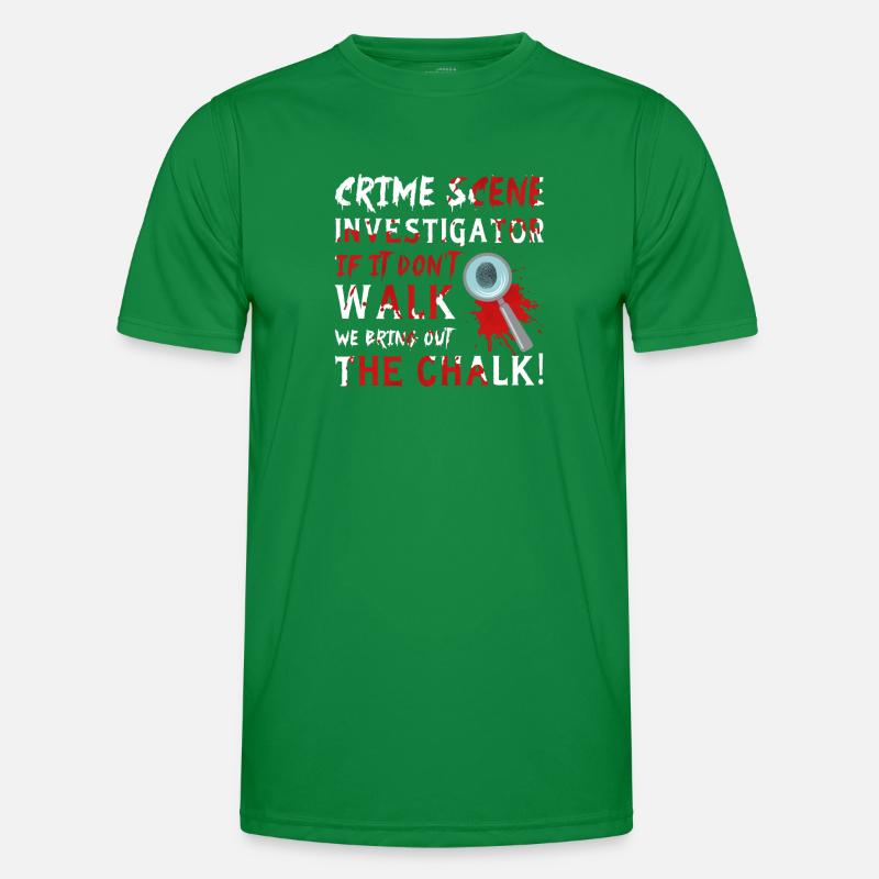 Forensic evidence - Kripo Polizei Forensics Men's Functional T-Shirt