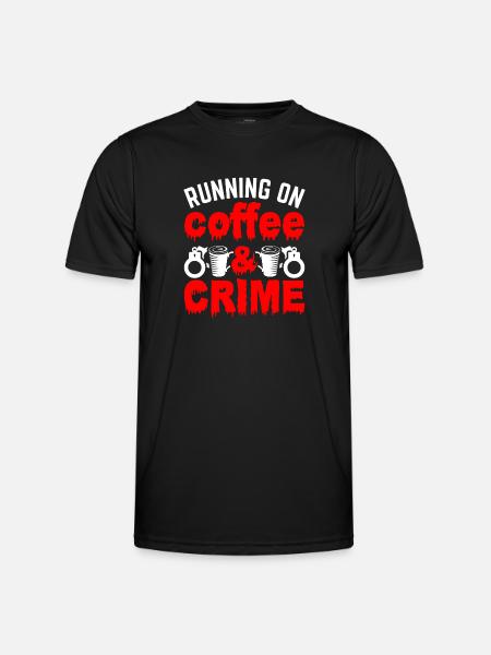 Spurensicherung - Kripo Polizei Kriminaltechnik - Männer Funktions-T-Shirt - Schwarz