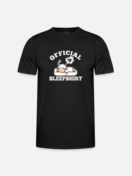 Official sleepshirt Sheep - Men's Functional T-Shirt - black