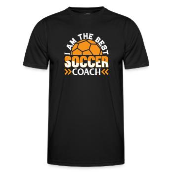 Soccer Referee Soccer Trainer - I Am The Best Socc - Männer Funktions-T-Shirt - Schwarz - Vorne - AI Model Male 178 dark (178cm)