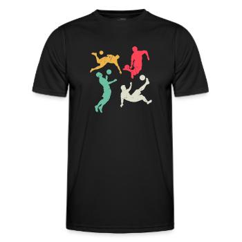 Soccer Sports Soccer Game - Soccer Players - Männer Funktions-T-Shirt - Schwarz - Vorne - AI Model Male 178 dark (178cm)