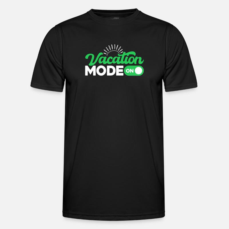 Vacation Mode On - Männer Funktions-T-Shirt - Schwarz