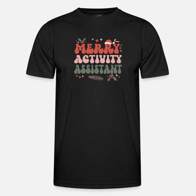 Activity Assistant Christmas Activity Professional - Men's Functional T-Shirt - black
