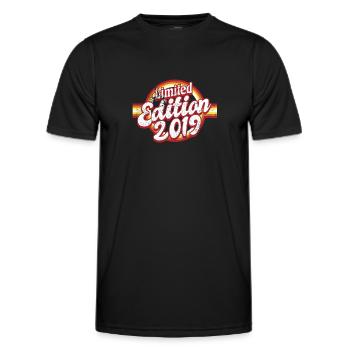 Édition Limitée Millésime 2019 - T-shirt sport Homme - noir - Devant - AI Model Male 178 dark (178cm)