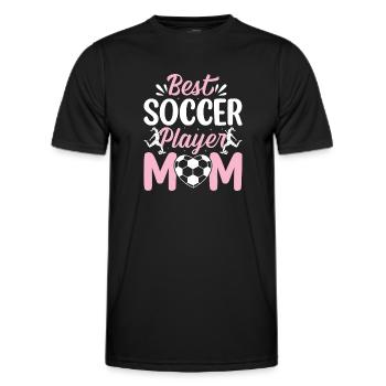 Best Soccer Player Mom Soccer Lover Soccer Mama - Männer Funktions-T-Shirt - Schwarz - Vorne - AI Model Male 178 dark (178cm)
