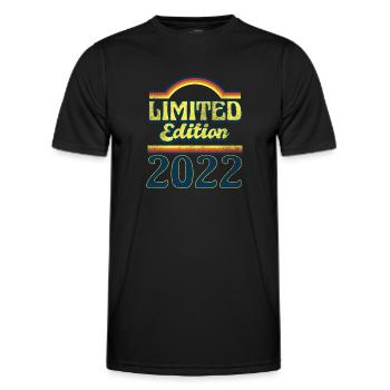 Limited Edition 2022 Vintage - Men's Functional T-Shirt - black - Front - AI Model Male 178 dark (178cm)