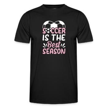 Soccer Ball Soccer Player - Soccer Is The Best Sea - Männer Funktions-T-Shirt - Schwarz - Vorne - AI Model Male 178 dark (178cm)