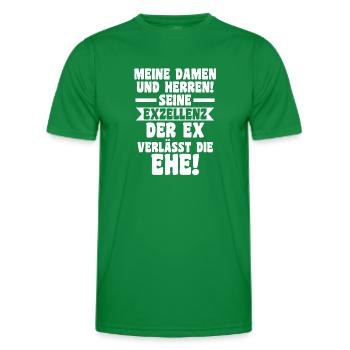 Geschieden Scheidung Scheidungsparty - Männer Funktions-T-Shirt - Kelly Green - Vorne - AI Model Male 178 dark (178cm)