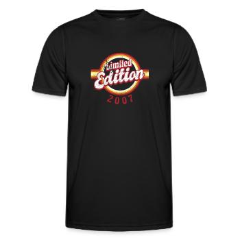 Limited Edition 2007 Vintage - Männer Funktions-T-Shirt - Schwarz - Vorne - AI Model Male 178 dark (178cm)