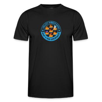 Gummiente Gummienten Entenliebhaber Badezimmer - Männer Funktions-T-Shirt - Schwarz - Vorne - AI Model Male 178 dark (178cm)