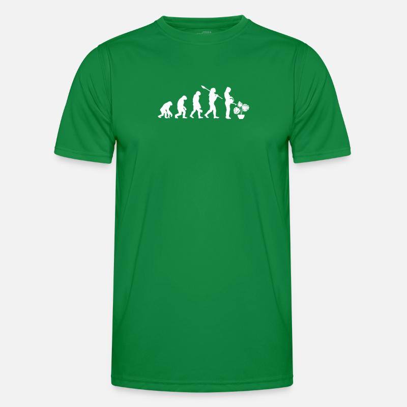 Monstera Evolution Pflanze Gärtner Männer Funktions-T-Shirt