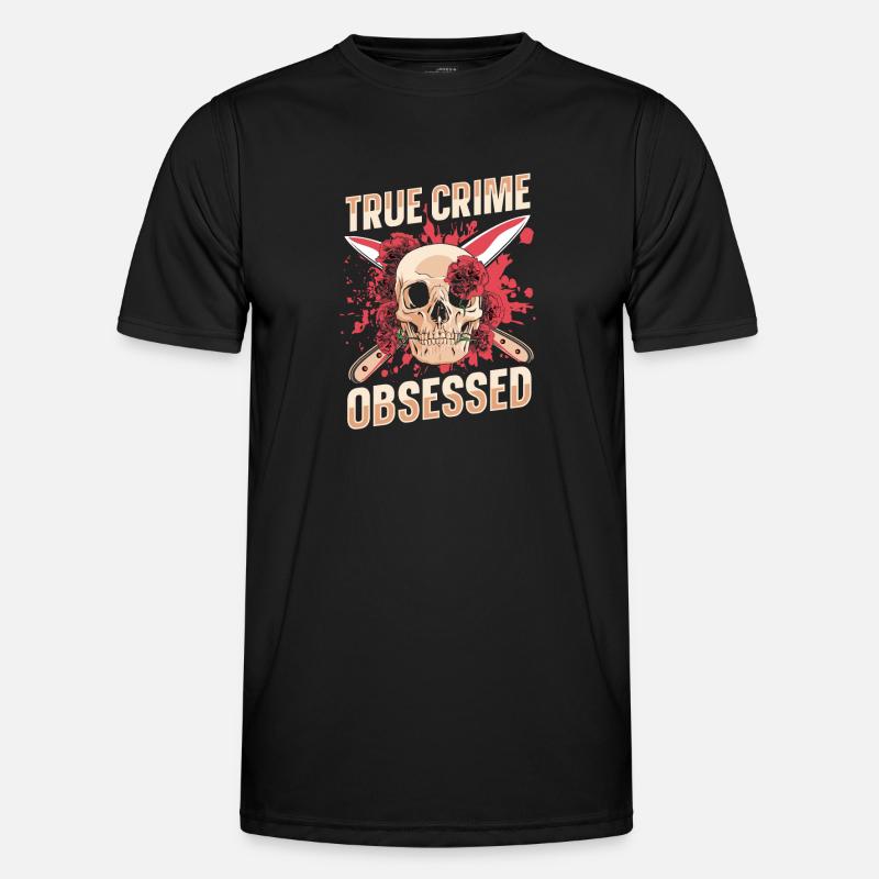 True Crime Obsessed - Men's Functional T-Shirt - black