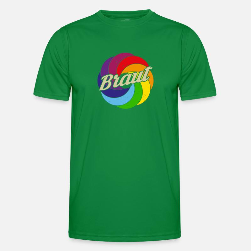 Braut Retro Team Bride Männer Funktions-T-Shirt