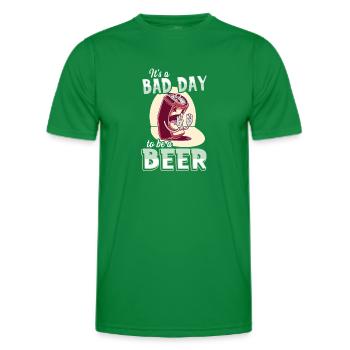 Its A Bad Day To Be A Beer - Männer Funktions-T-Shirt - Kelly Green - Vorne - AI Model Male 178 dark (178cm)