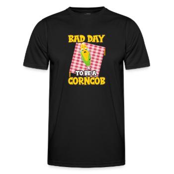 C’est une mauvaise journée pour être un épi de maïs - T-shirt sport Homme - noir - Devant - AI Model Male 178 dark (178cm)