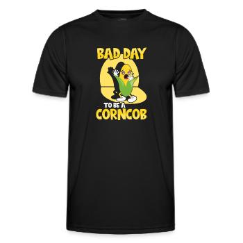 C’est une mauvaise journée pour être un épi de maïs - T-shirt sport Homme - noir - Devant - AI Model Male 178 dark (178cm)