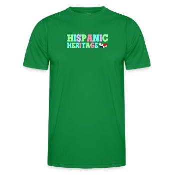 Hispanic Heritage Vintage Latin America Gift - Men's Functional T-Shirt - kelly green - Front - AI Model Male 178 dark (178cm)