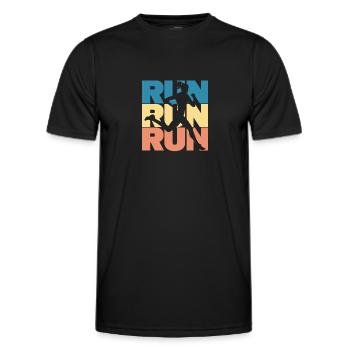 Courir - T-shirt sport Homme - noir - Devant - AI Model Male 178 dark (178cm)