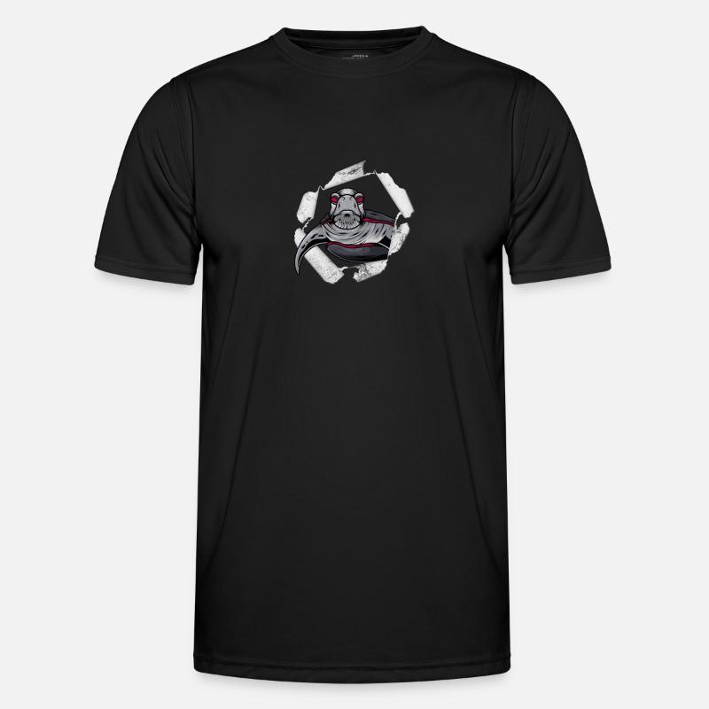Schildkröte - Männer Funktions-T-Shirt - Schwarz
