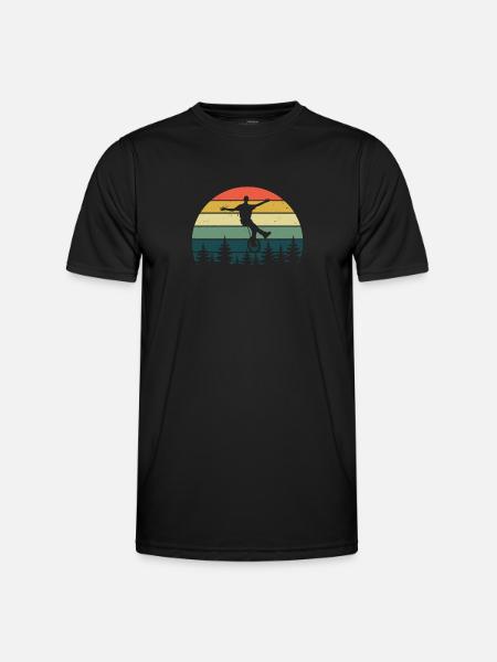 Unicycle Retro - Men's Functional T-Shirt - black