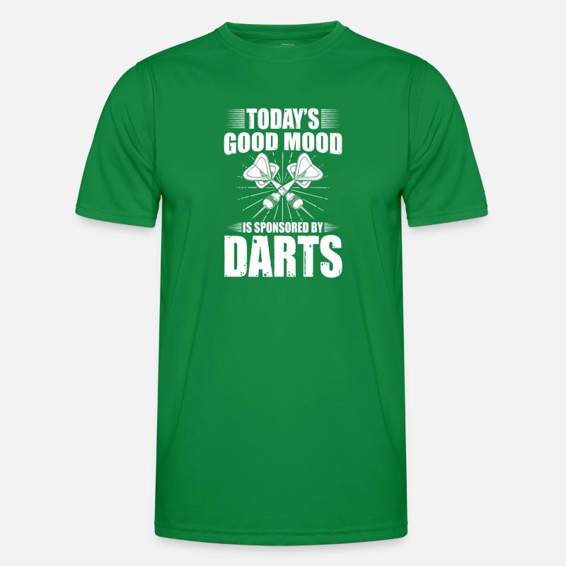 Dart Darten Dartpfeile Dartmannschaft Dartevent Männer Funktions-T-Shirt