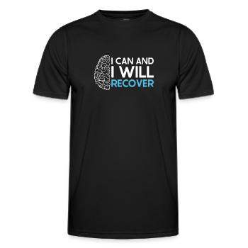 Stroke Survivor Stroke Awareness - Men's Functional T-Shirt - black - Front - AI Model Male 178 dark (178cm)