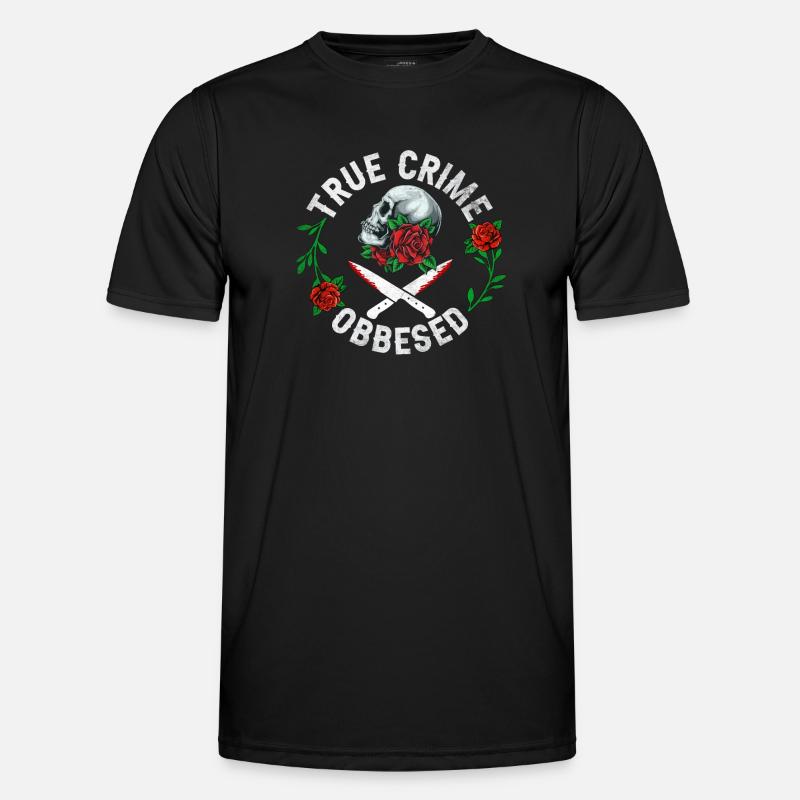 True Crime Obsessed - Men's Functional T-Shirt - black