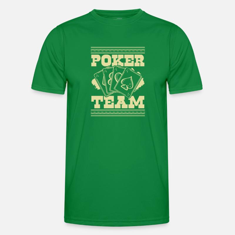 Équipe de poker T-shirt sport Homme