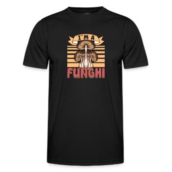 Morels Mushroom Picker Mushroom Farmer Mushroom - T-shirt sport Homme - noir - Devant - AI Model Male 178 dark (178cm)
